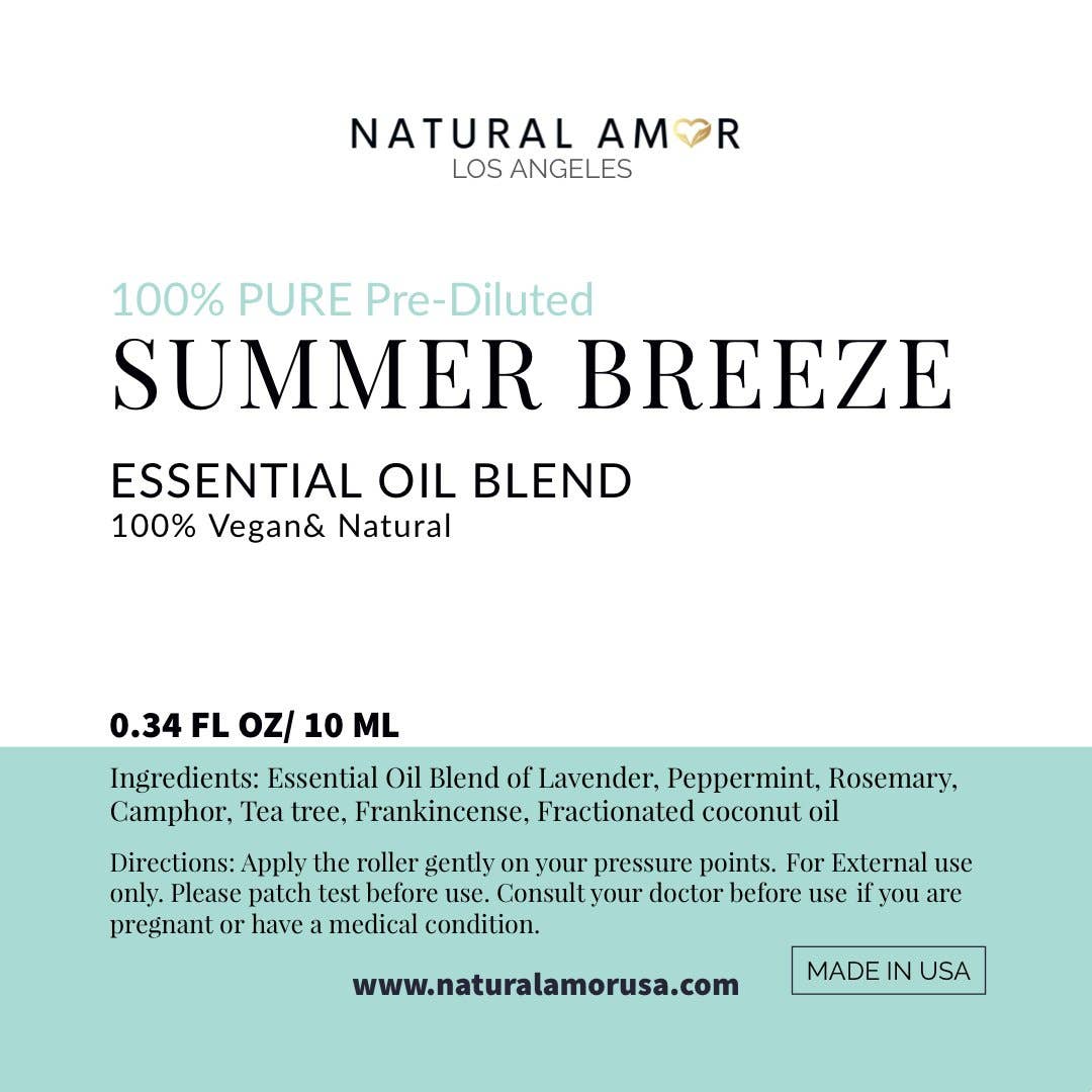 Summer Breeze Roll On Essential Oil Blend - Candle Studio 1422, LLC