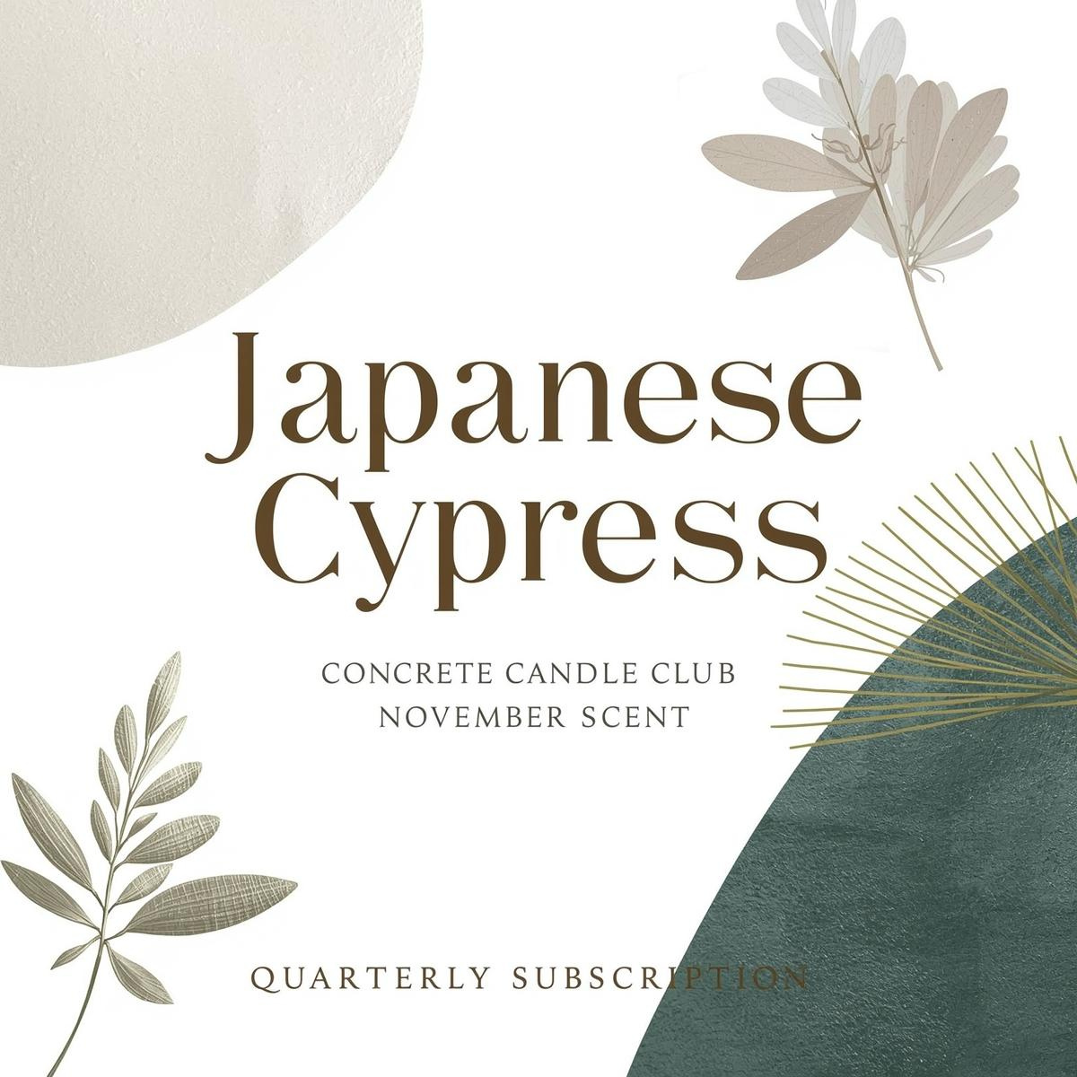 🌿 Concrete Candle Club – Quarterly Subscription