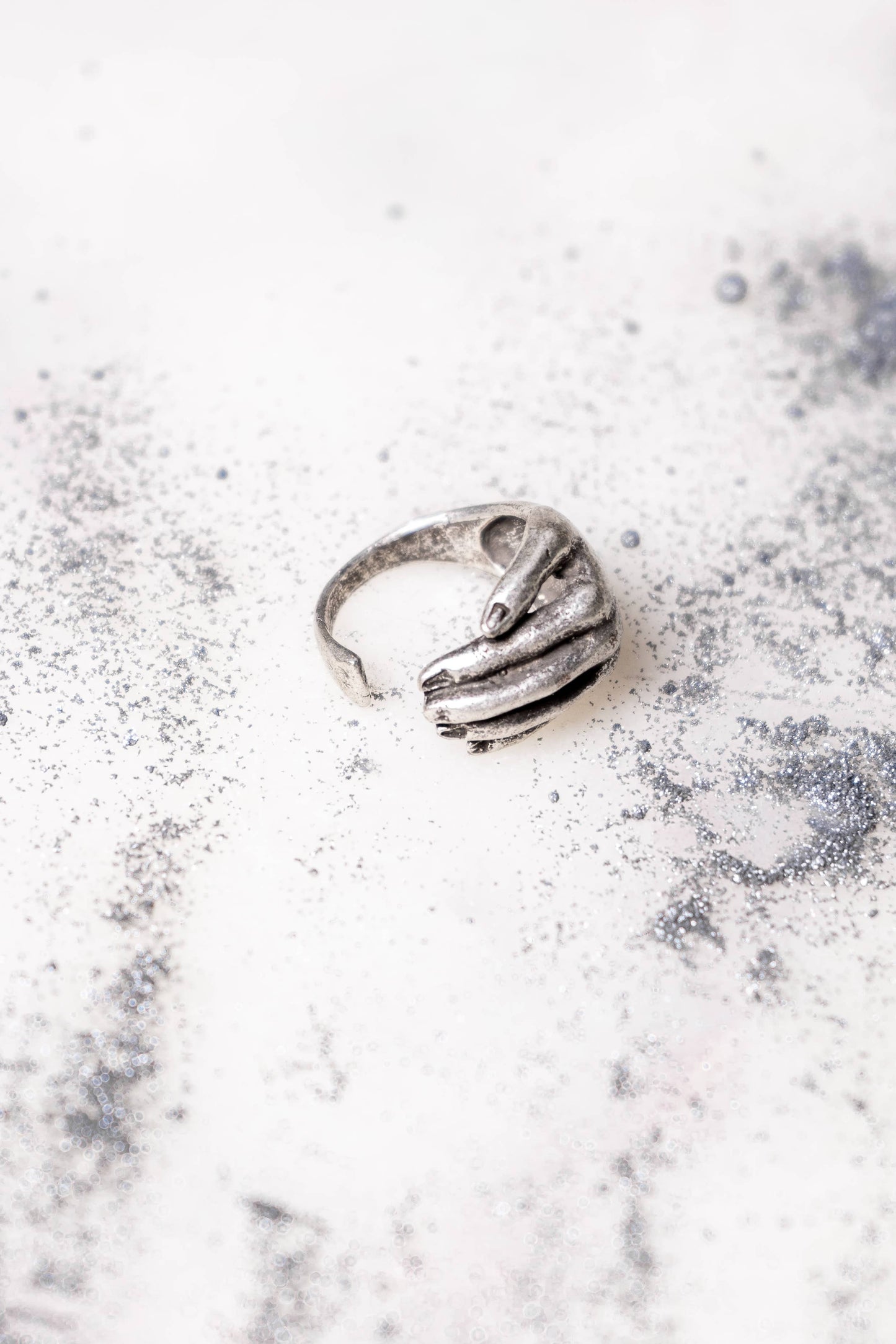 Wrapped Around Your Finger ring - silver plated - Candle Studio 1422, LLC