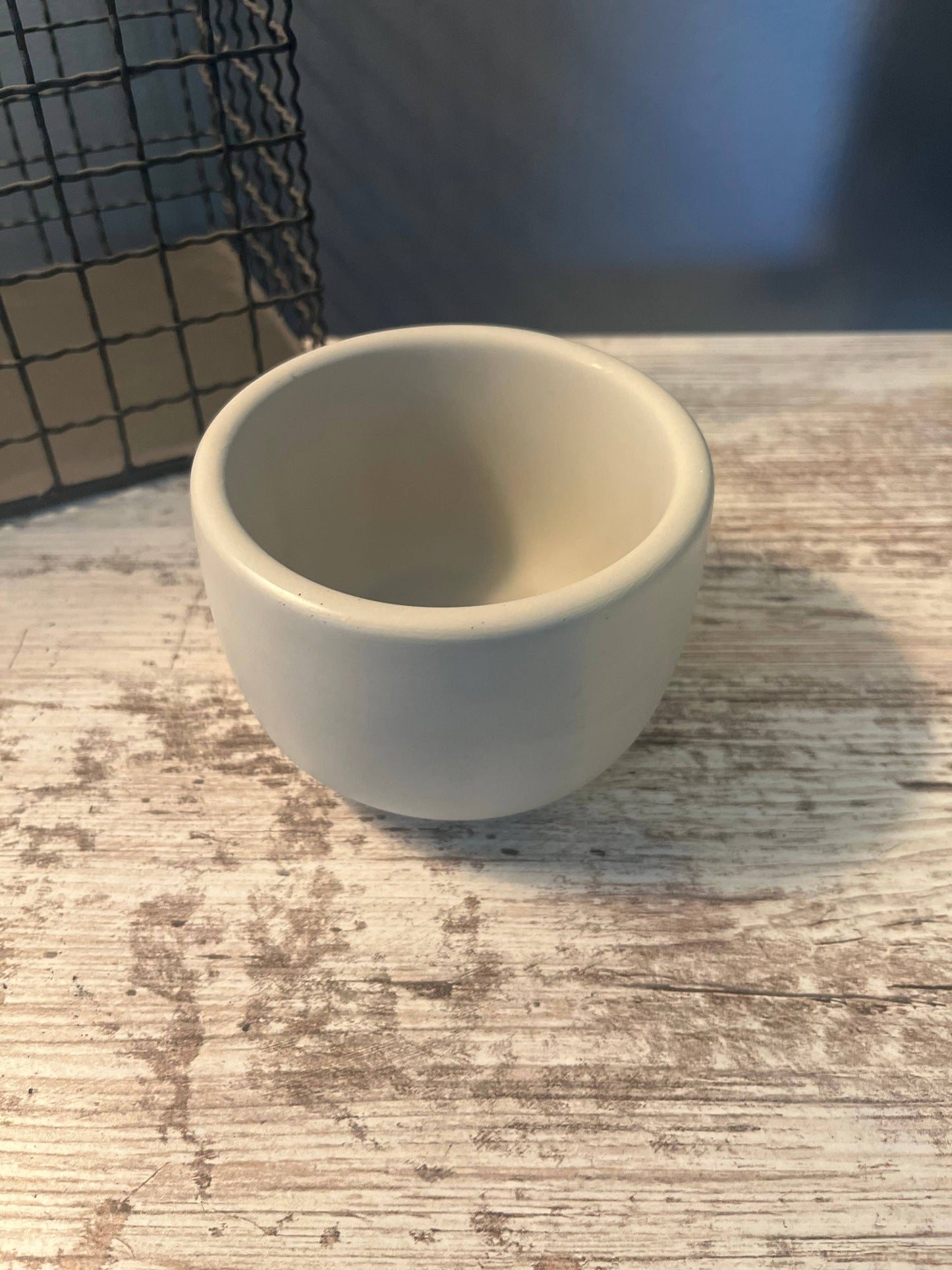 Cream Concrete Candle Vessel - 8 oz