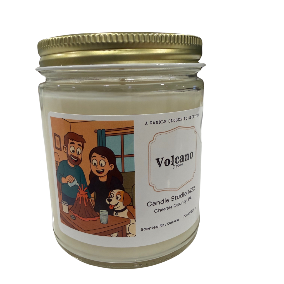 Nappi Family Fundraising Candle - Volcano Type Scent - Soy Candle