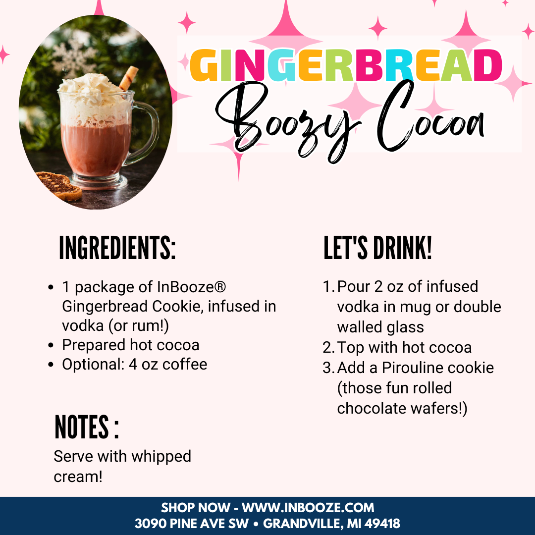 Gingerbread Cookie Alcohol Infusion Cocktail Kit