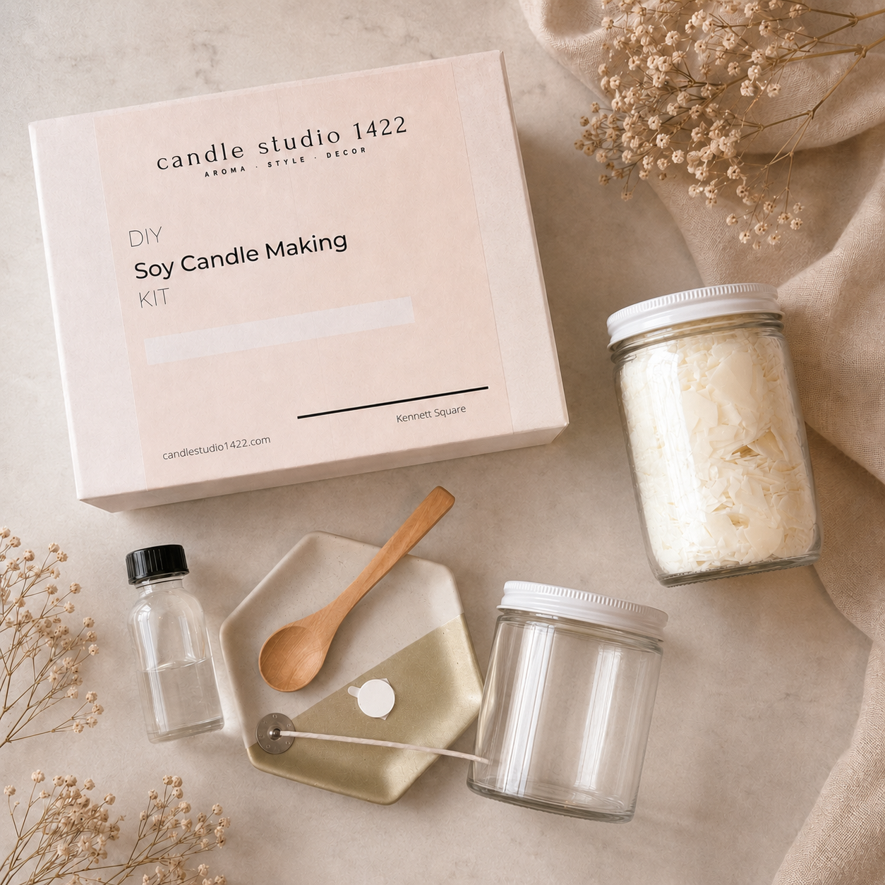 DIY Soy Candle Kit 🌿 Beginner-Friendly & Eco-Friendly