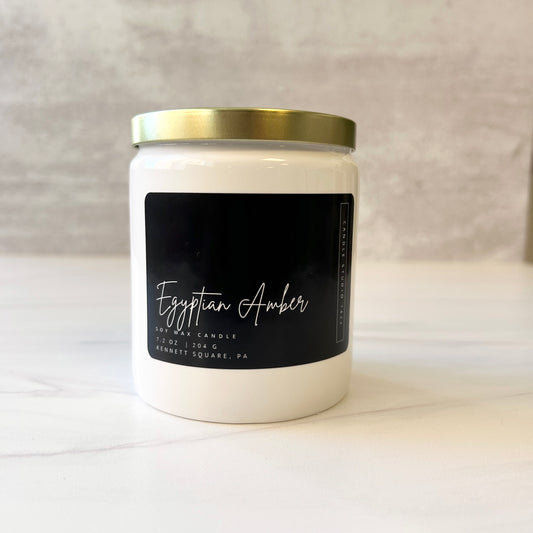 Egyptian Amber Soy Candle - 7.2 oz Farm House Jar