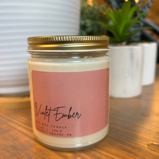 Violet Ember Soy Candle 7.3 oz