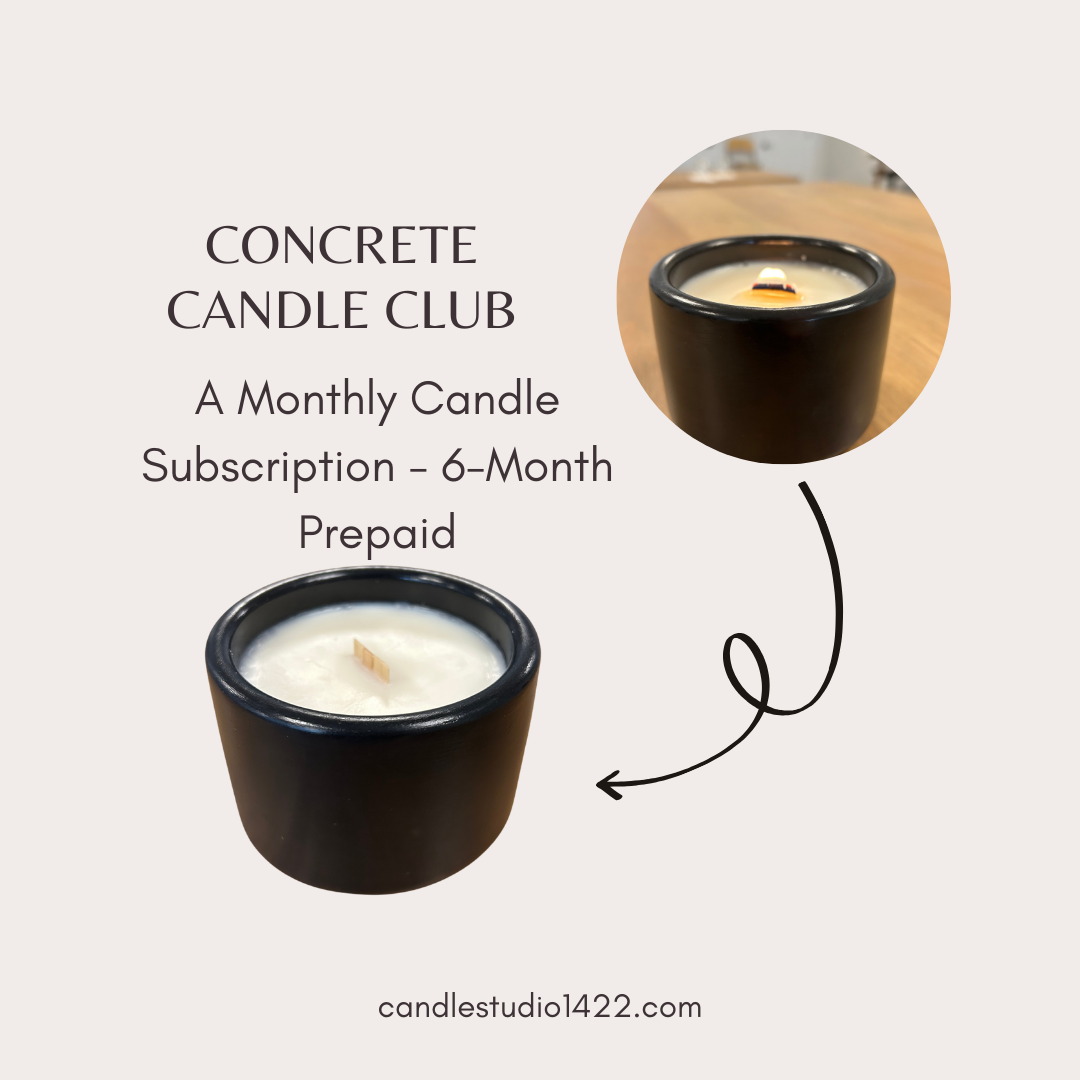 Concrete Candle Club 6-Month Subscription- Candle Subscription with FREE Shipping