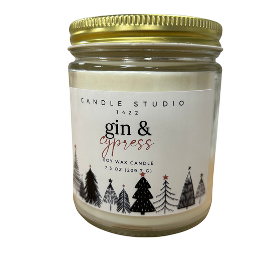 Gin & Cypress Soy Candle - 7.3 oz Best Seller - 20% OFF