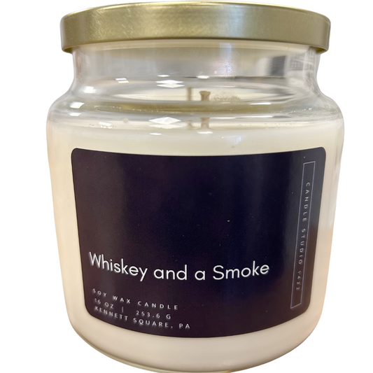 Whiskey and a Smoke- Soy Candle - 16 oz