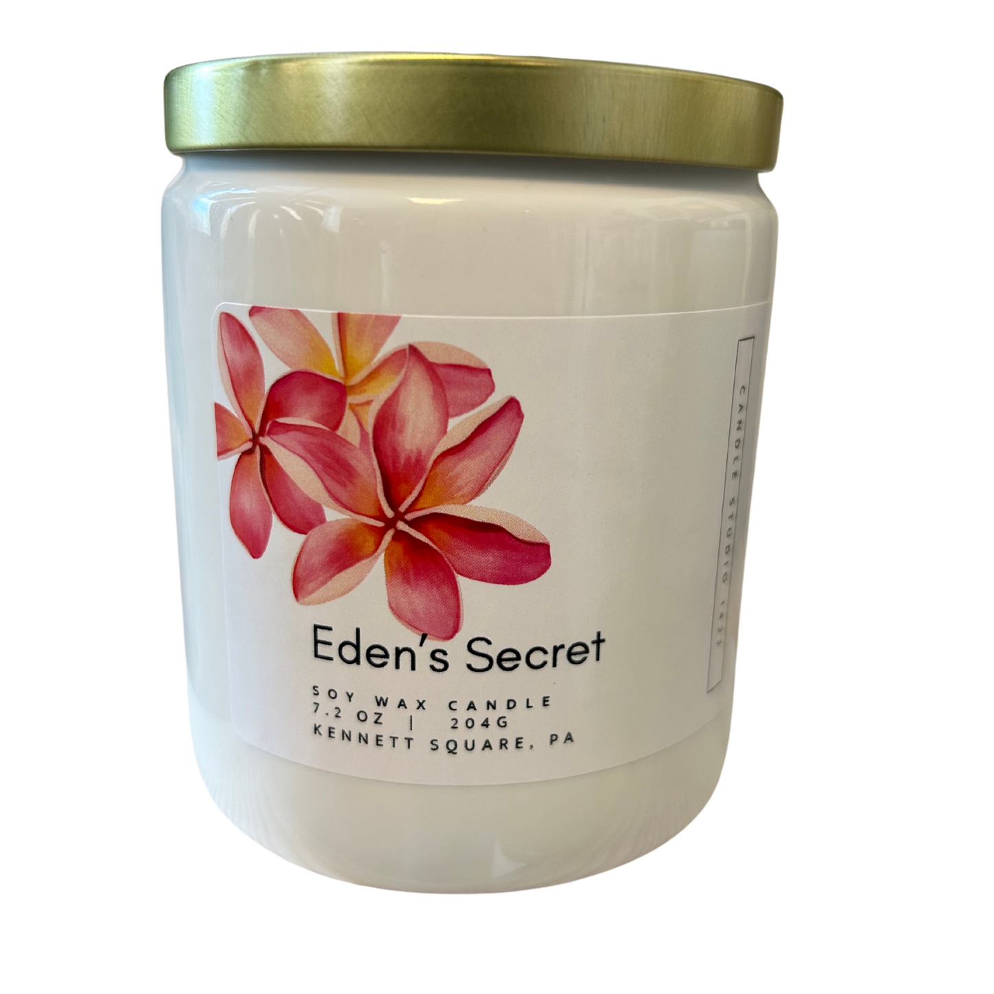 Eden's Secret Soy Candle - 7.2 oz  Farmhouse Jar - Limited Edition - Candle Studio 1422, LLC