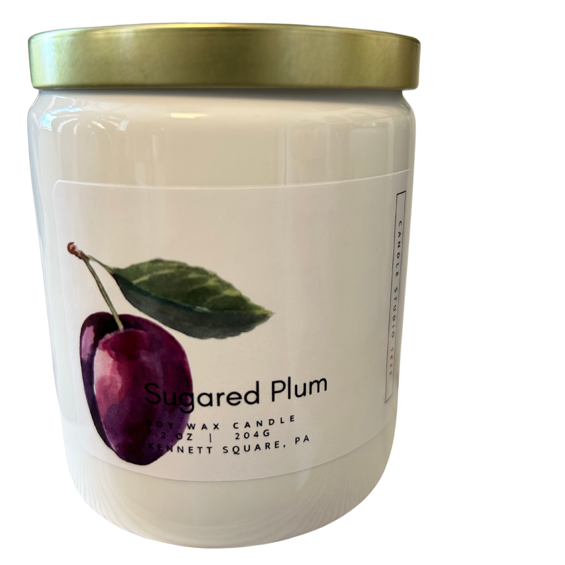 Sugared Plum Soy Candle - 7.2 oz  Farmhouse Jar - Limited Edition - Candle Studio 1422, LLC