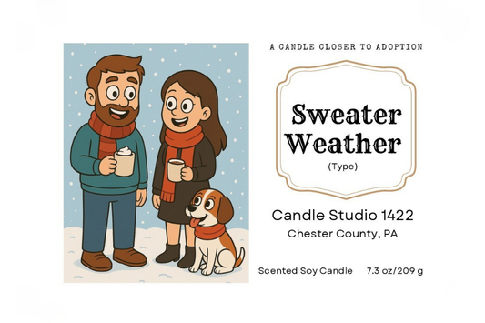 Nappi Family Fundraising Candle - Sweater Weather (Type) Scent - Soy Candle