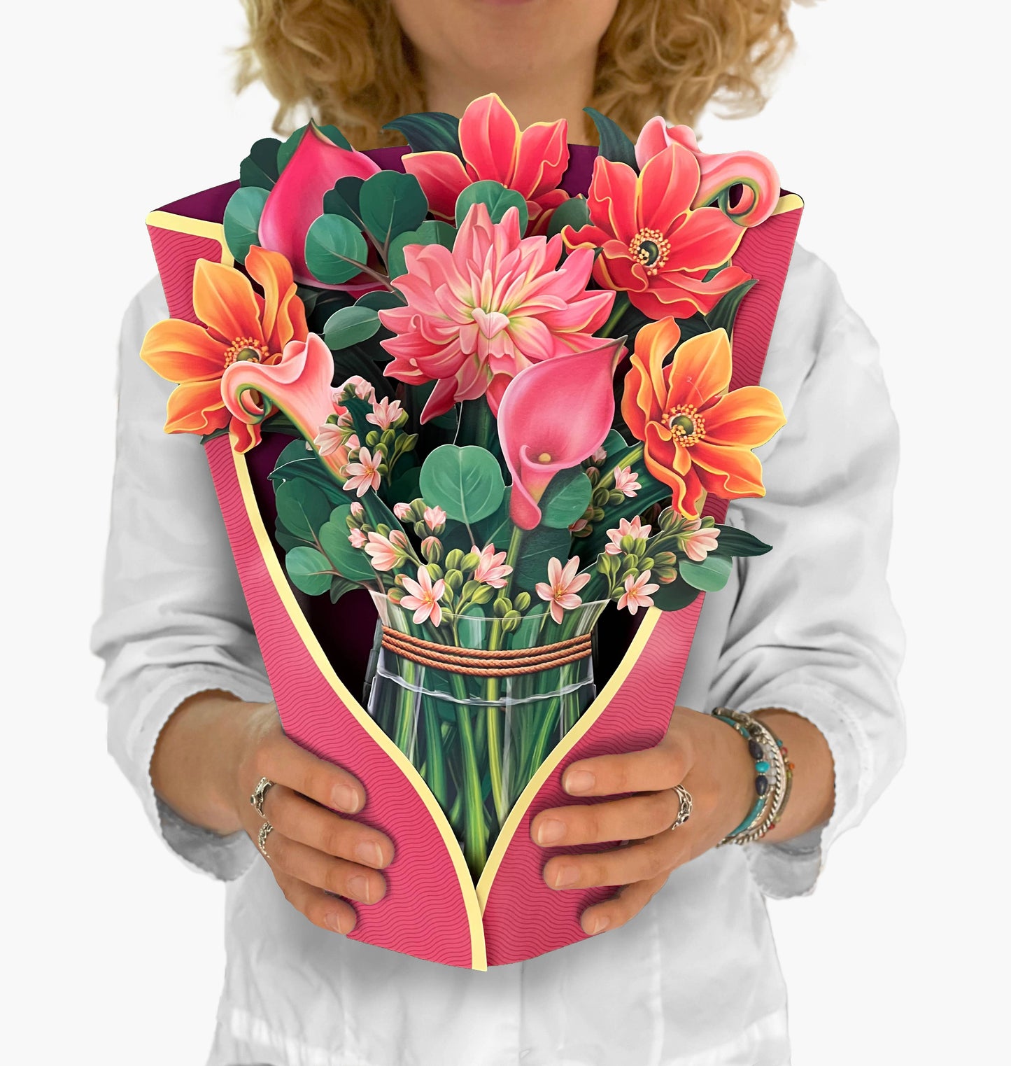 Dahlia Flower Pop-up Greeting Card