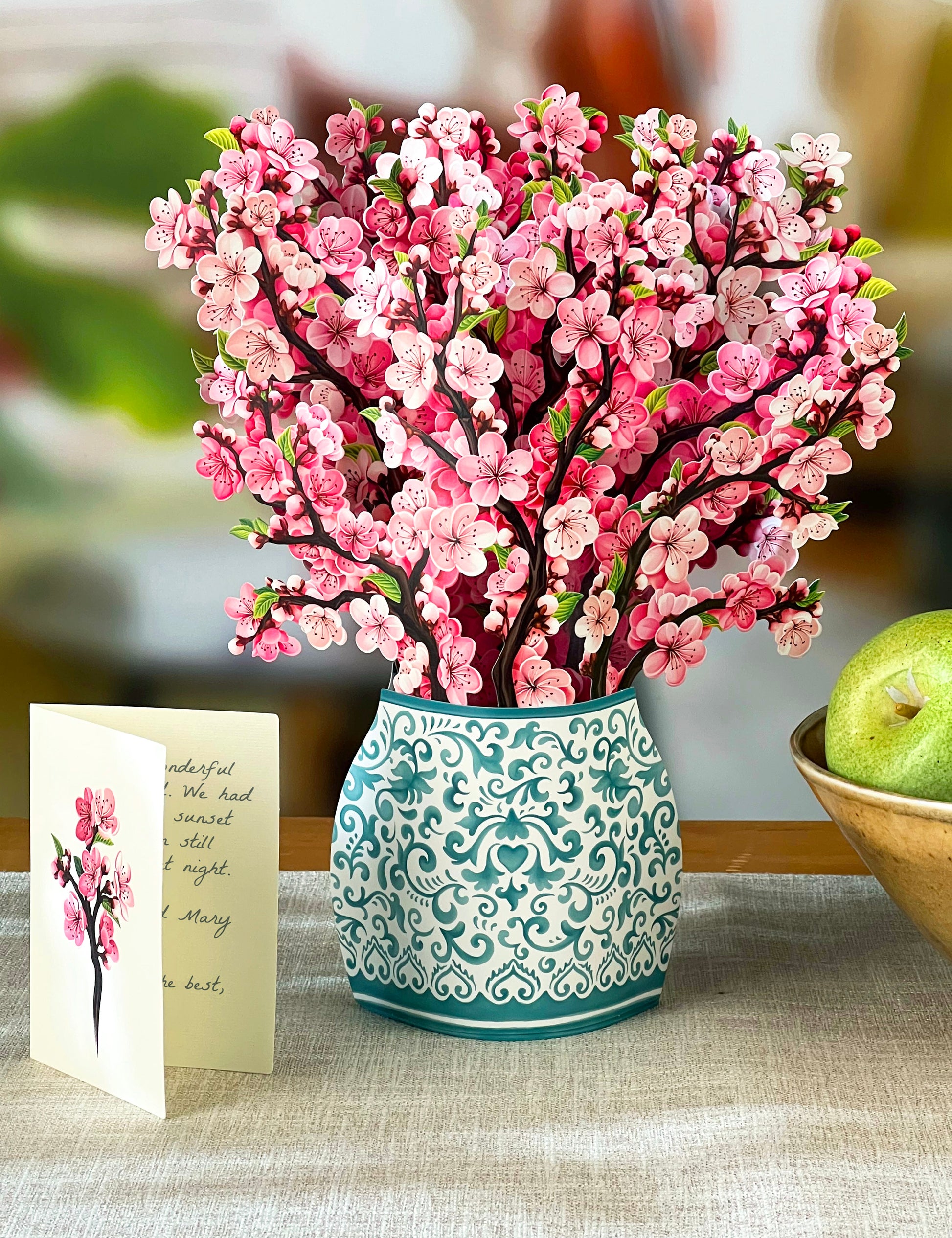 Cherry Blossom Pop-up Greeting Card - Candle Studio 1422, LLC